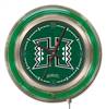 University of Hawaii 15 inch Double Neon Wall Clock