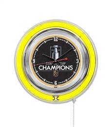 Vegas Golden Knights - 2023 Stanley Cup Champions  Double Neon Wall Clock 15"  