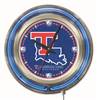 Louisiana Tech University 15 inch Double Neon Wall Clock