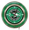 University of North Dakota 15 inch Double Neon Wall Clock