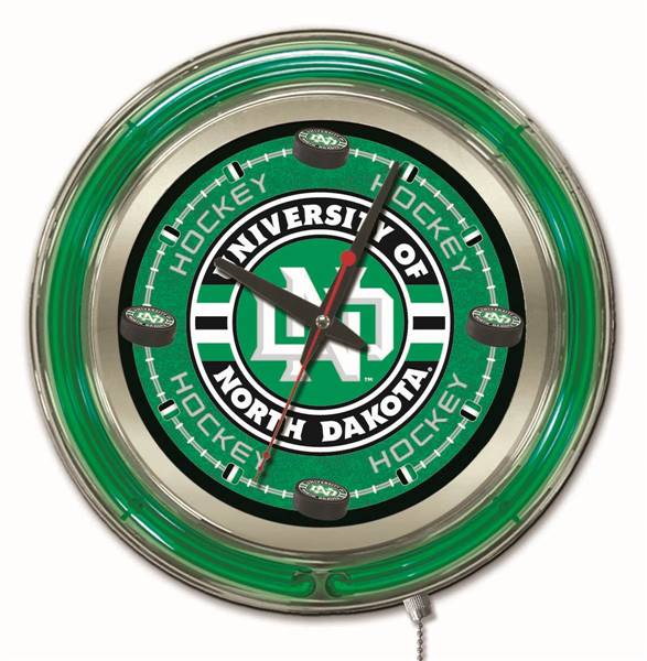 University of North Dakota (Hockey) 15 inch Double Neon Wall Clock