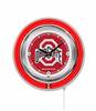 Ohio State University 15 inch Double Neon Wall Clock