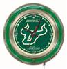University of South Florida 15 inch Double Neon Wall Clock