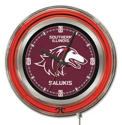 Southern Illinois University 15 inch Double Neon Wall Clock