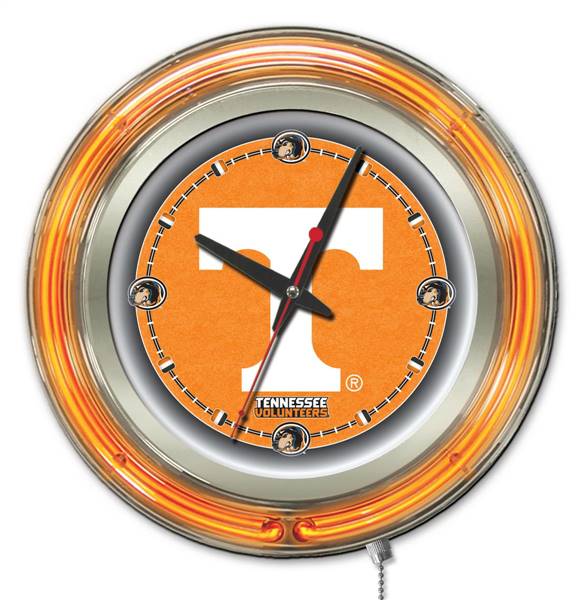 University of Tennessee 15 inch Double Neon Wall Clock