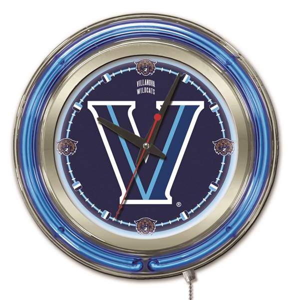 Villanova University 15 inch Double Neon Wall Clock