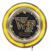 Wake Forest University 15 inch Double Neon Wall Clock