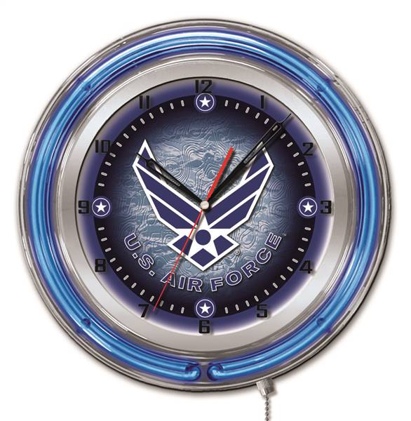 United States Air Force 19 inch Double Neon Wall Clock