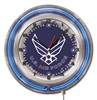 United States Air Force 19 inch Double Neon Wall Clock