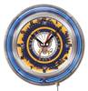 United States Navy 19 inch Double Neon Wall Clock