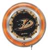 Anaheim Ducks 19 inch Double Neon Wall Clock