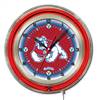 Fresno State University 19 inch Double Neon Wall Clock