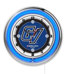 Grand Valley State University 19 inch Double Neon Wall Clock