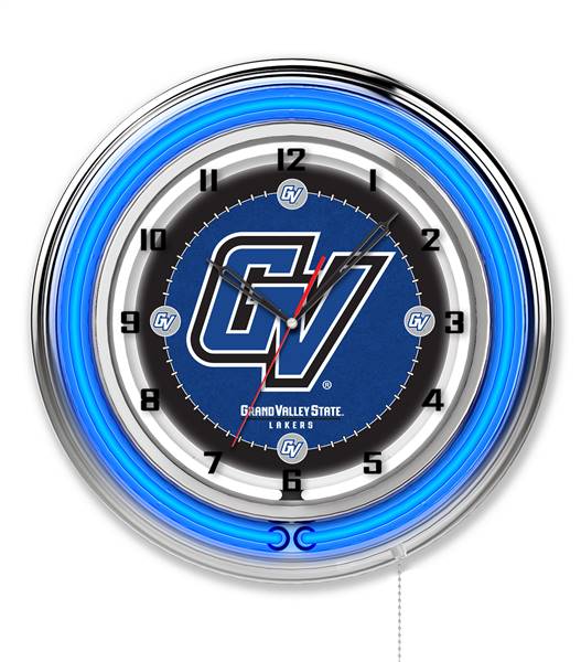 Grand Valley State University 19 inch Double Neon Wall Clock