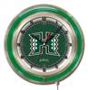 University of Hawaii 19 inch Double Neon Wall Clock