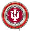 Indiana University 19 inch Double Neon Wall Clock