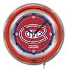 Montreal Canadiens 19 inch Double Neon Wall Clock