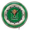 Marshall University 19 inch Double Neon Wall Clock