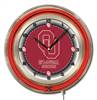 Oklahoma University 19 inch Double Neon Wall Clock