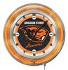 Oregon State University 19 inch Double Neon Wall Clock