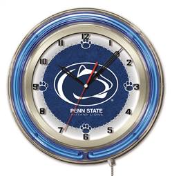 Pennsylvania State University 19 inch Double Neon Wall Clock