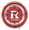 Rutgers 19 inch Double Neon Wall Clock