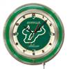University of South Florida 19 inch Double Neon Wall Clock