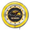 University of Southern Mississippi 19 inch Double Neon Wall Clock