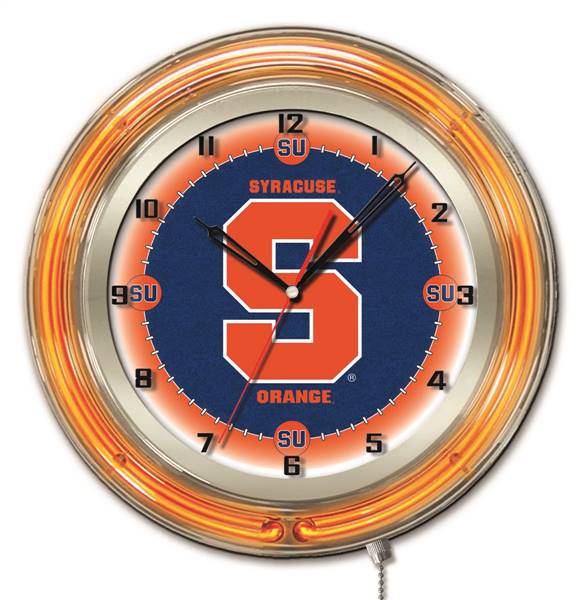 Syracuse University 19 inch Double Neon Wall Clock