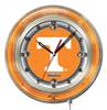 University of Tennessee 19 inch Double Neon Wall Clock