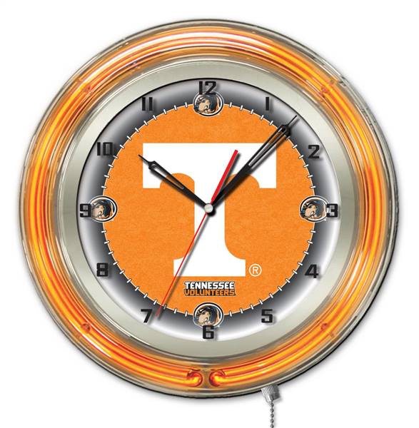 University of Tennessee 19 inch Double Neon Wall Clock