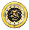 Wichita State University 19 inch Double Neon Wall Clock