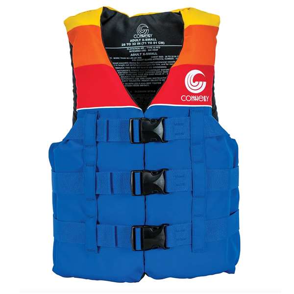 Connelly Retro Teen Boys Nylon LIfe Vest 90-120 lbs.  