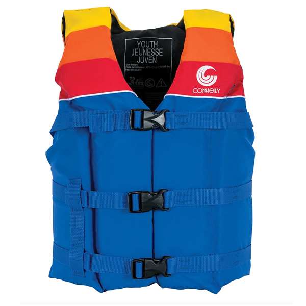 Connelly Retro Youth Boys Nylon LIfe Vest 55-88 Lbs  