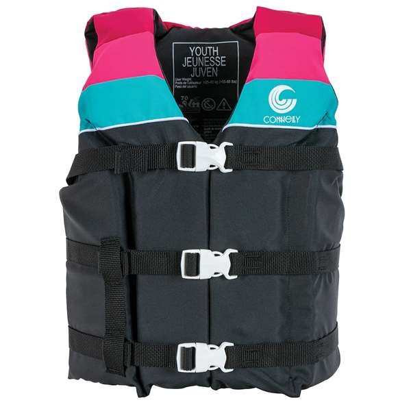 Connelly Retro Youth Girls Nylon LIfe Vest 55-88 Lbs  