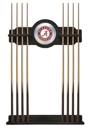 University of Alabama (Script A) Solid Wood Cue Rack with a Black Finish