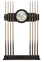 Appalachian State University Solid Wood Cue Rack with a Black Finish