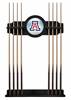 University of Arizona Solid Wood Cue Rack with a Black Finish