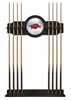 University of Arkansas Solid Wood Cue Rack with a Black Finish