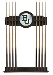 Baylor University Solid Wood Cue Rack with a Black Finish