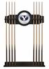 Brigham Young University Solid Wood Cue Rack with a Black Finish