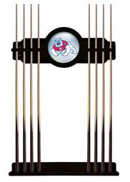 Fresno State University Solid Wood Cue Rack with a Black Finish