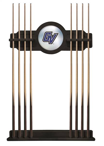 Grand Valley State University Solid Wood Cue Rack with a Black Finish