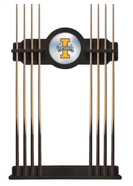 University of Idaho Solid Wood Cue Rack with a Black Finish