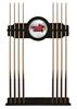 Illinois State University Solid Wood Cue Rack with a Black Finish