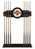 Iowa State University Solid Wood Cue Rack with a Black Finish