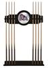 James Madison University Solid Wood Cue Rack with a Black Finish
