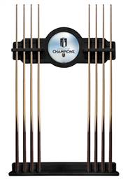 Vegas Golden Knights - 2023 Stanley Cup Champions Solid Wood Cue Rack Black