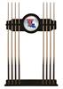 Louisiana Tech University Solid Wood Cue Rack with a Black Finish
