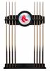 Boston Red Sox Solid Wood Cue Rack with a Black Finish